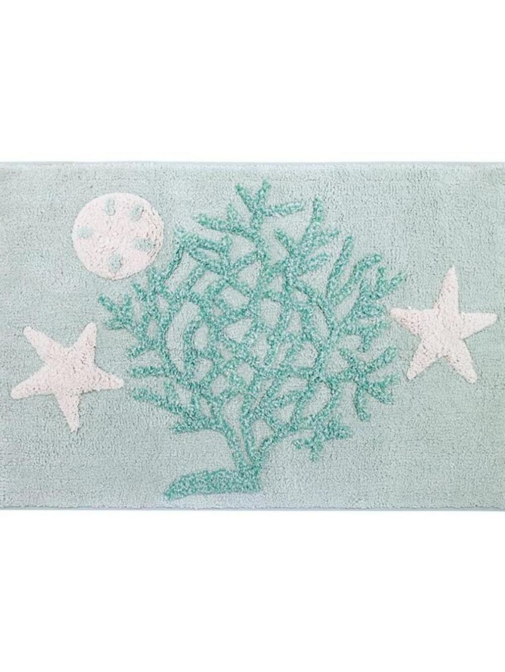 Avanti Beachcomber Seashells Cotton Bath Rug, 20" x 30", NWT
